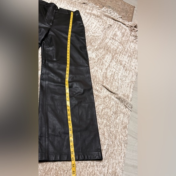 Loulou Studio noro 💯 % lambskin  leather Black Flare & Wide Leg pants - Picture 8 of 17